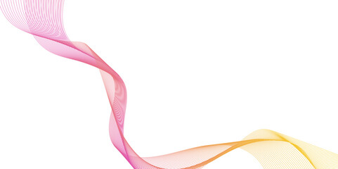 Abstract modern golden pink lines background,  abstract colorful wave design with dotted lines on white background, modern white flowing wave lines and glowing moving lines, 