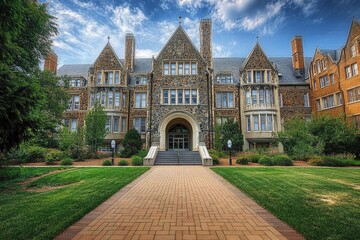 Fototapeta premium University Of Maryland Biology Building: Educational Hub for Student Studies in Psychology