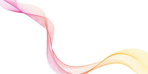 Abstract modern golden pink lines background,  abstract colorful wave design with dotted lines on white background, modern white flowing wave lines and glowing moving lines, 