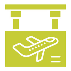 Boarding Gate Vector Icon Design Illustration