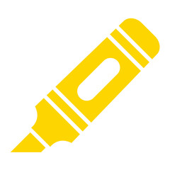 Highlighter Vector Icon Design Illustration