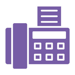 Fax Machine Vector Icon Design Illustration