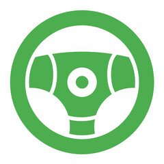 Obraz premium Steering wheel Vector Icon Design Illustration