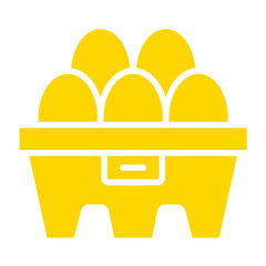 Egg Carton Vector Icon Design Illustration