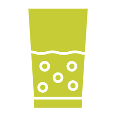 Water Glass Vector Icon Design Illustration