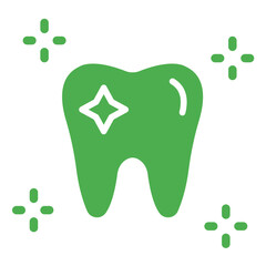 Clean Tooth Vector Icon Design Illustration