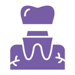 Dental Crown Vector Icon Design Illustration