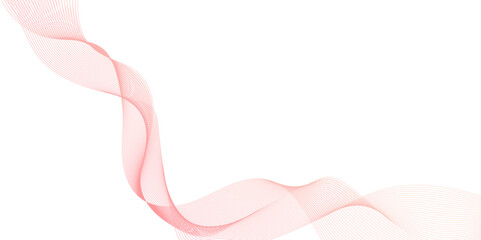 Abstract orange and pink wave line background, delicate pink wave abstract, flowing across white background with smooth flowing lines and digital texture.