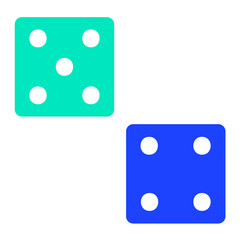 Dices Vector Icon Design Illustration