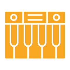 Fototapeta premium Piano Vector Icon Design Illustration