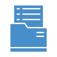 Dossier Vector Icon Design Illustration