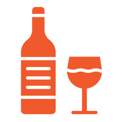 Champagne Vector Icon Design Illustration