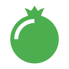 Pomegranate Vector Icon Design Illustration