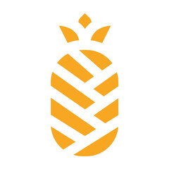 Pineapple Vector Icon Design Illustration