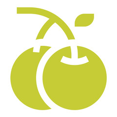 Cherry Vector Icon Design Illustration