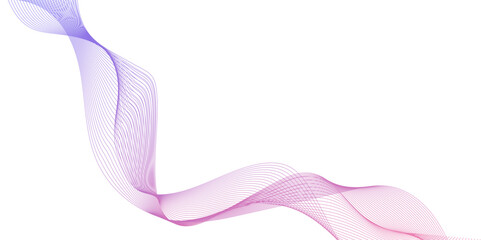 abstract colorful smoke wave line white background, abstract pink and blue waves Isolated on transparent background, soft wisps of Smoke in dreamy pink and lavender gradients.