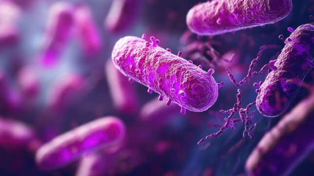 Yersinia Pestis Bacteria in 3D Illustration: Abnormal Biological Artwork