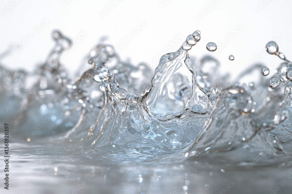 Leinwandbilder dynamic water droplets create beautiful splashes in a tranquil setting