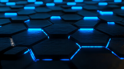 Fototapeta premium Abstract Futuristic Hexagonal Pattern