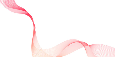 Abstract orange and pink wave line background, delicate pink wave abstract, flowing across white background with smooth flowing lines and digital texture.