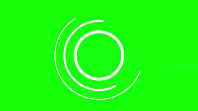 abstract green background with circles