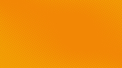 Orange yellow halftone dot background on the edge. Suitable for comics, prints, posters, etc.