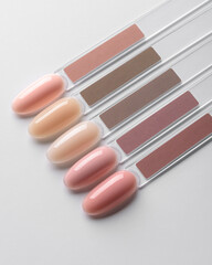 Neutral Nude Gel Nail Polish Tips