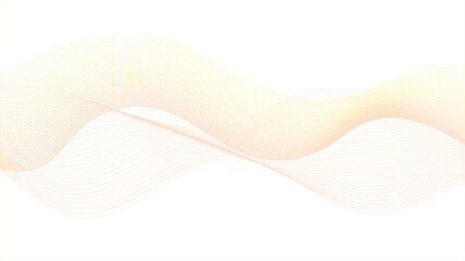 Dynamic Orange and Yellow Flowing Lines on White