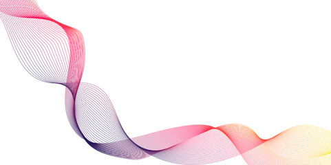 twisted curve lines and blend effect, Abstract gradient  color wave line background, digital future technology concept, wave line patterned background illustration.