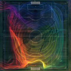 Illustration of Expected Goals (xG) Model in Soccer Field