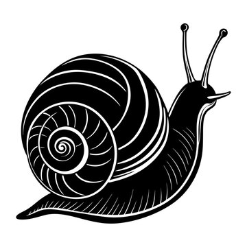 recommend clip art: snail silhouette vector