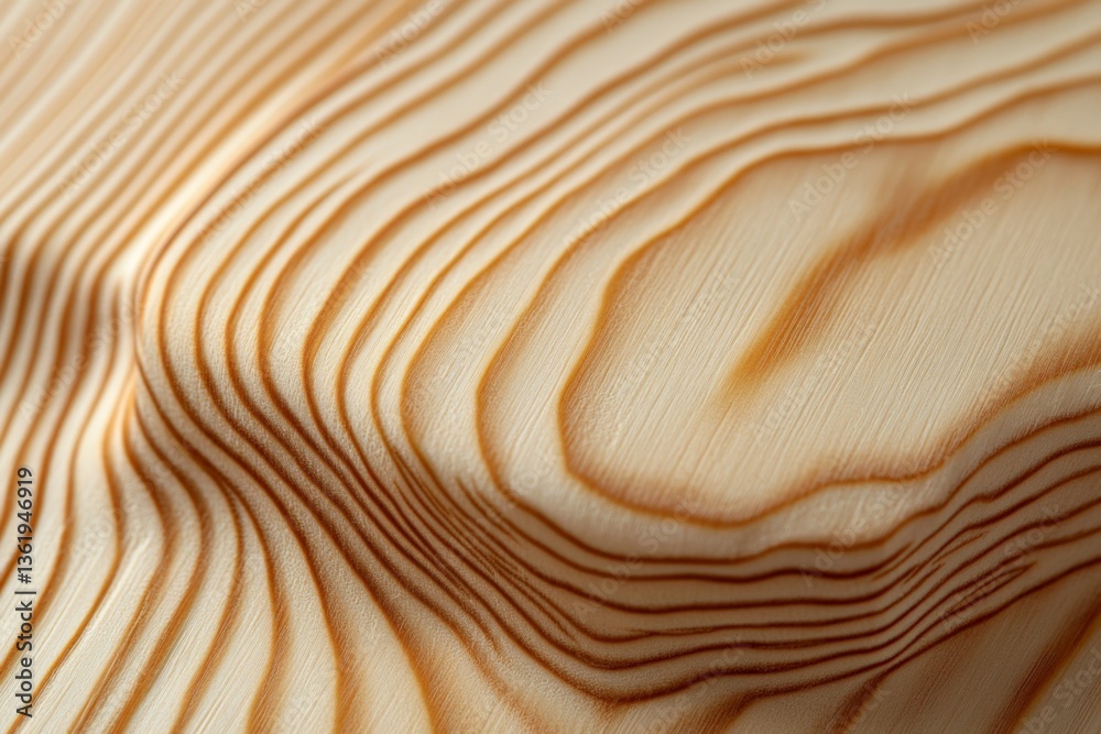 Aufkleber natural grain patterns on a piece of wood showcase intricate textures and warm tones in a close-up v