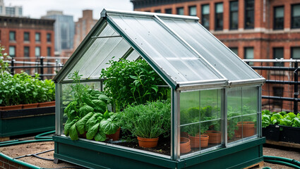 Fototapeta premium greenhouse with plants