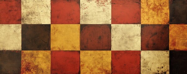 A nostalgic and vibrant retro design showcasing bold textures and lively colors.