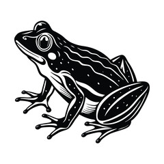 Naklejka premium frog silhouette 