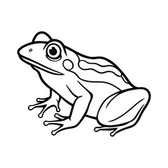 Naklejka premium frog silhouette 