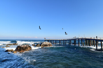 Samsa Marine Park Boardwalk in Yeongdeok-gun, Gyeongsangbuk-do, South Korea