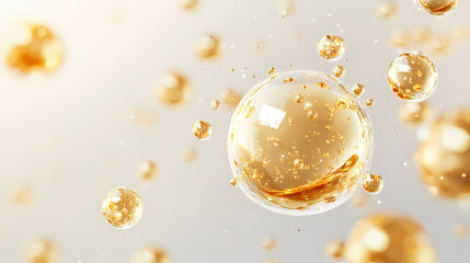 Golden Liquid Serum Molecules in Motion
