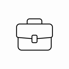 Business briefcase work icon vector sign