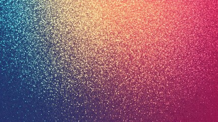 Fototapeta premium Vibrant gradient background featuring sparkling glitter effects in shades of blue, pink, and gold, ideal for festive designs