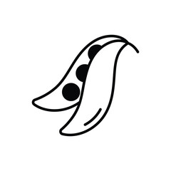 Green beans Vector icon