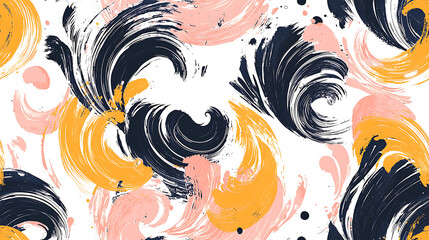 Obraz premium Abstract swirls in vibrant colors and textures.