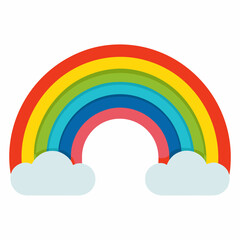 rainbow and clouds
