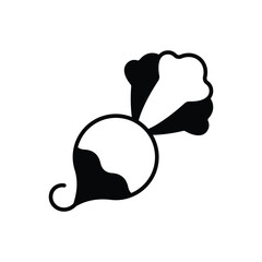 Radish Vector icon
