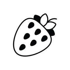 Strawberry Vector icon