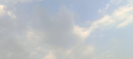 Blue sky and Gray cloud 