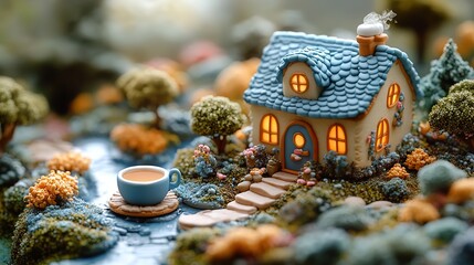 Fototapeta premium miniature world cookie