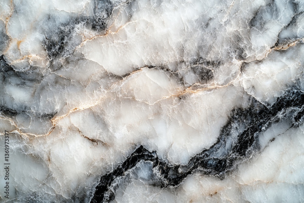Poster Intricate marble surface with elegant patterns and natural color variations showcasing timeless beauty and sophistication