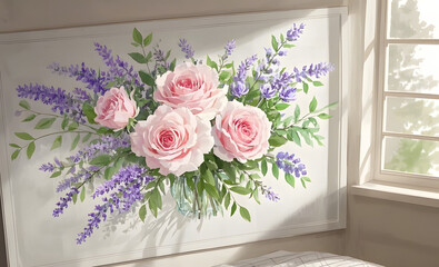 bouquet of flowers in vase