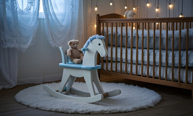 wooden rocking chair